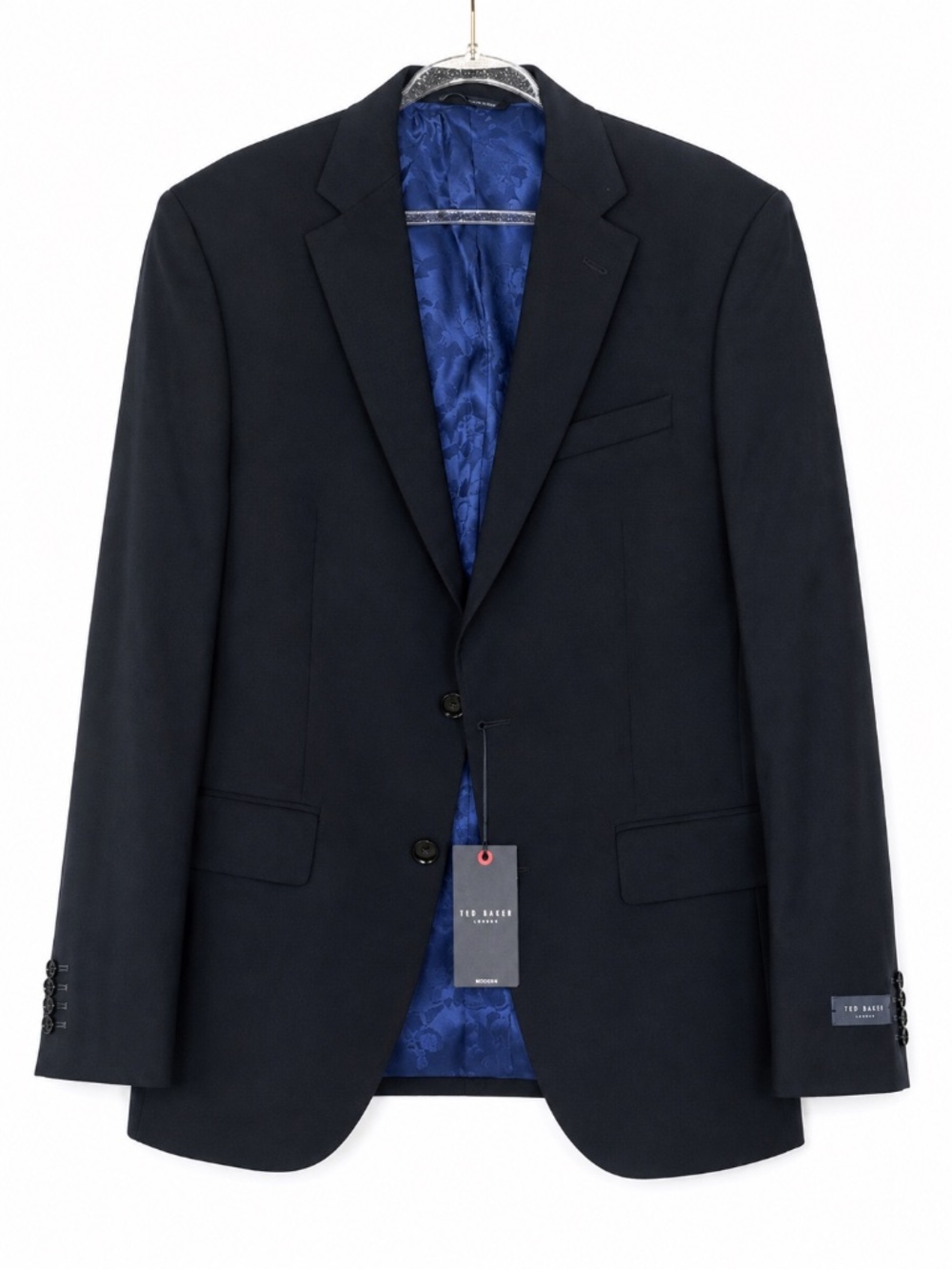 Ted Baker London Jay CT Black Wool Suit Jacket Blazer Slim Fit Mens 40S